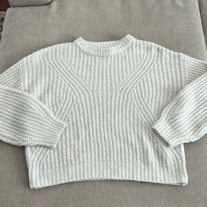 A new day chunky knit sweater White Size Large